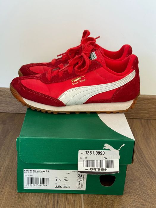 4 чифта детски обувки 34 номер Karl Lagerfeld, Puma, Lowa Reebok