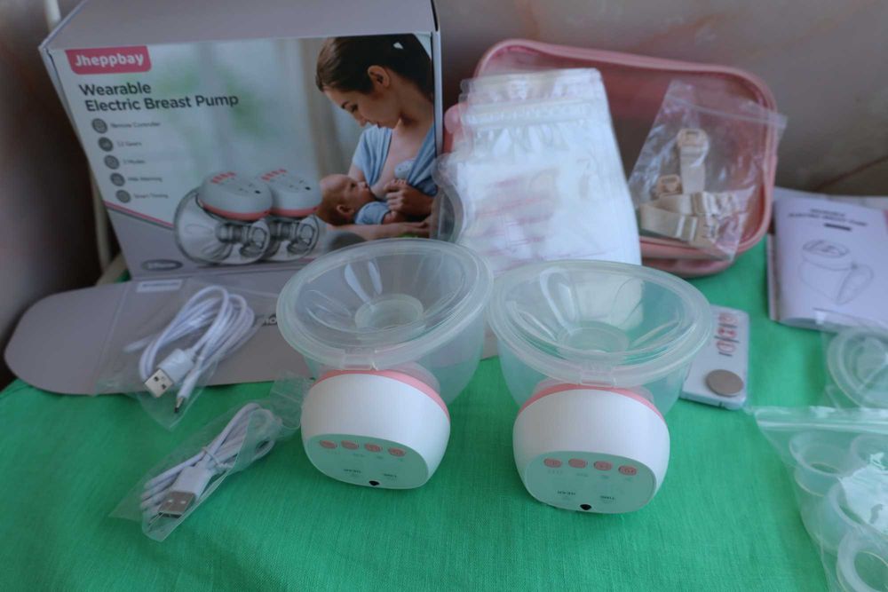 Електрическа помпа за кърма Jheppbay, преносима, без ръце- двойна