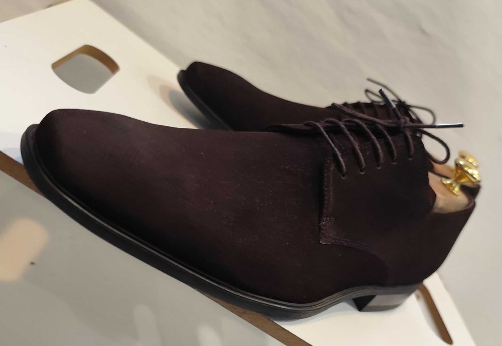 Pantofi derby 42 42.5 plain toe Vagabond NOI piele naturala moale