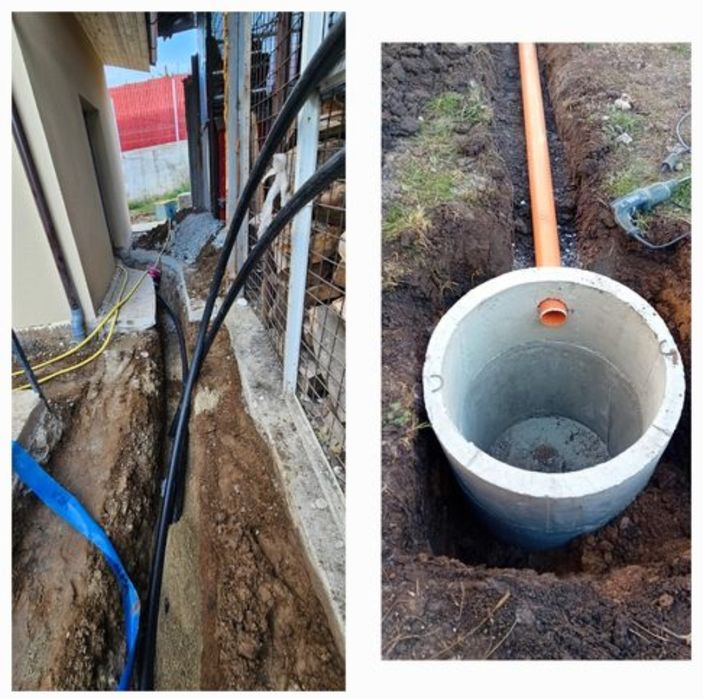 Racordări canalizare și utilități,excavații,nivelări,excavator,buldo
u