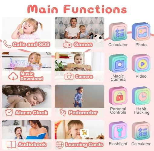 Детски смарт часовник с поддържка на SIM карта и телефонни разговори