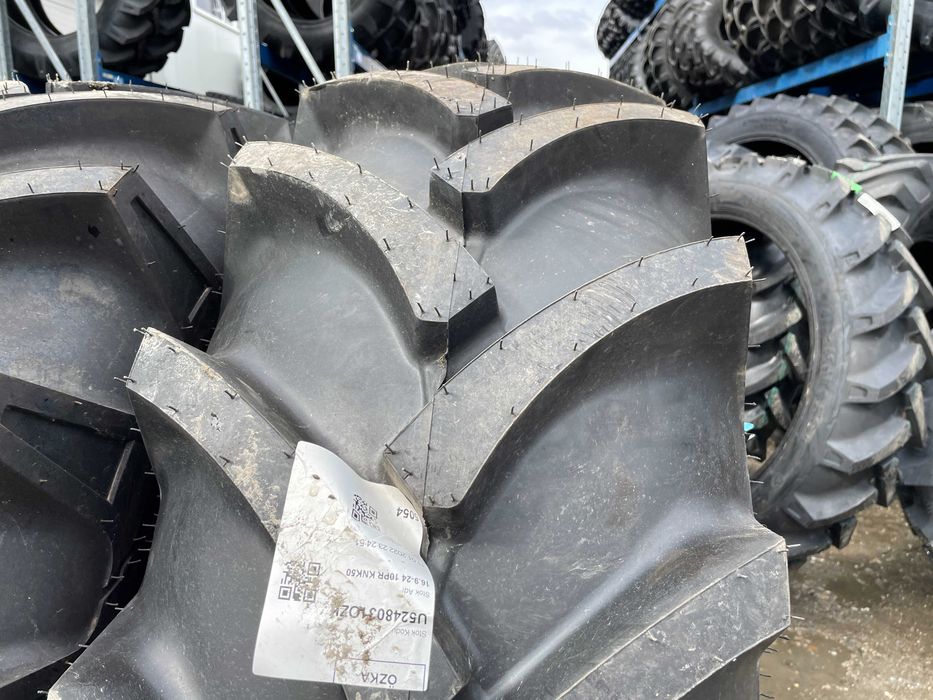 16.9-24 cauciucuri noi cu 10 pliuri pentru tractor fata marca OZKA