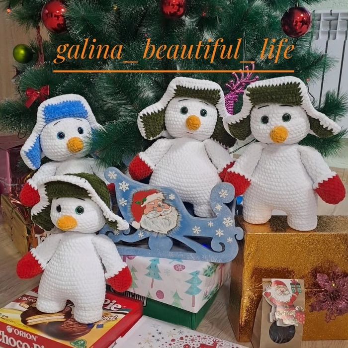 Вязаные игрушки.