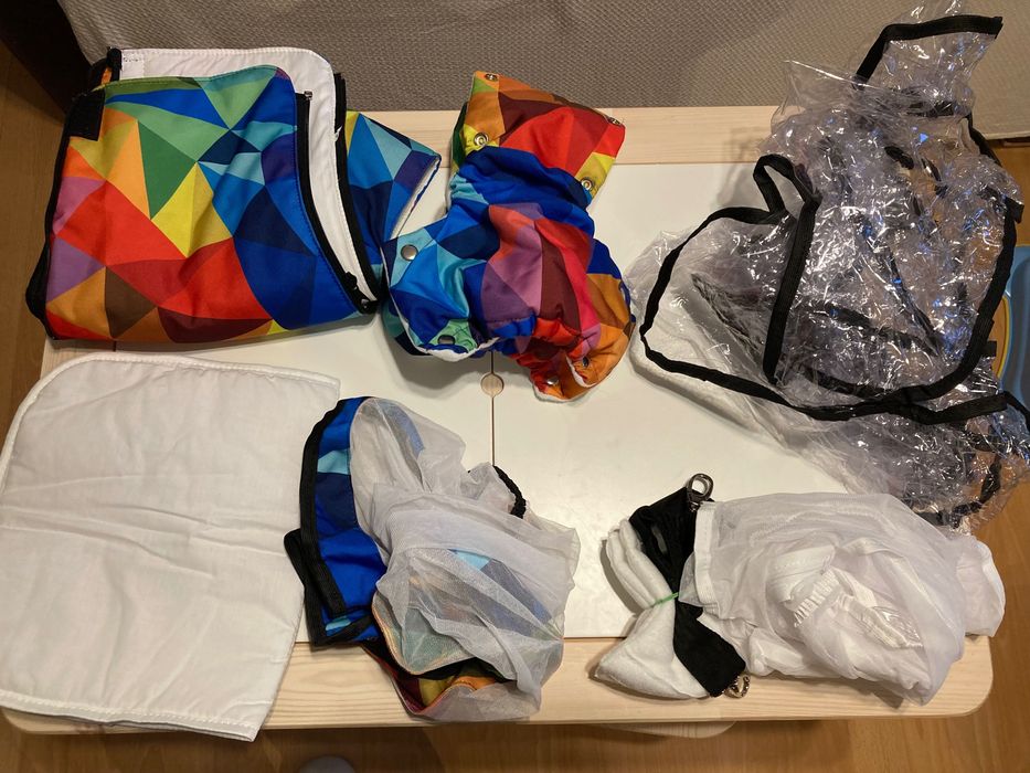 Carucior copii 3 in 1 Hybryd Adamex Rainbow Y123