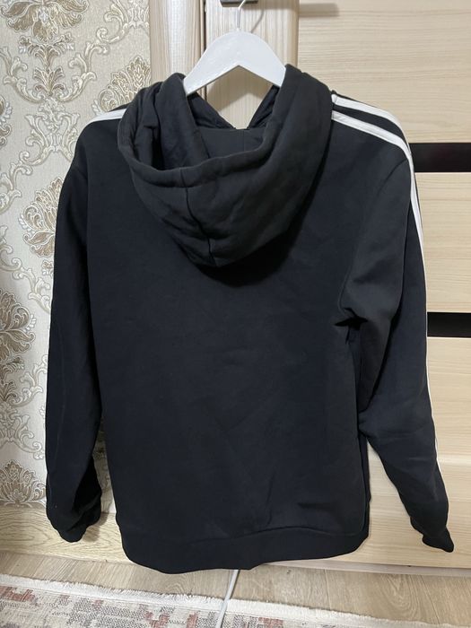 черное женское зип-худи adidas