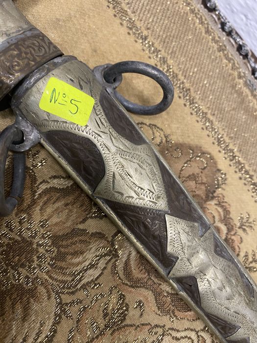 Марокански параден нож с гравирана кания Мароко 1900-1930