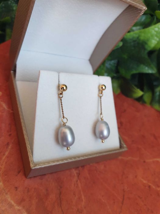 Cercei Aur 18k cu perle Tahity