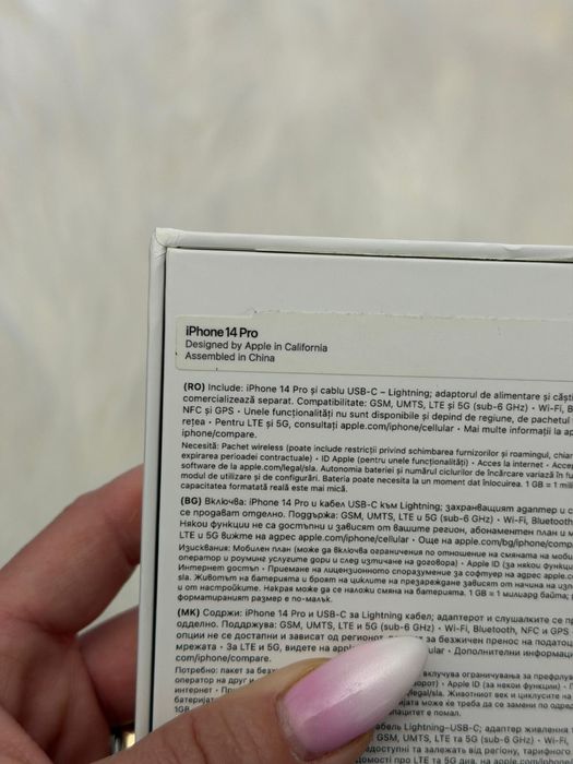 Iphone 14 pro space black 128gb