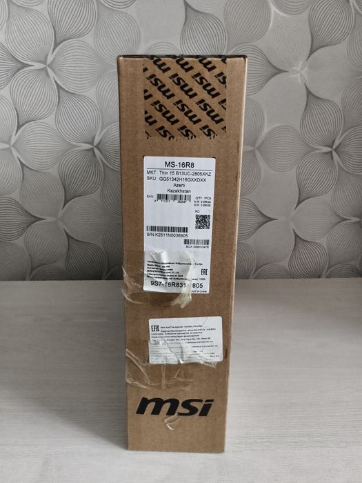 Ноутбук MSI Thin 15 Новый