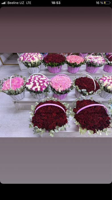 Букеты разные типы