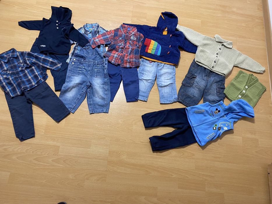 Lot / set haine, bluze, camasi , pantaloni marimea 74-80