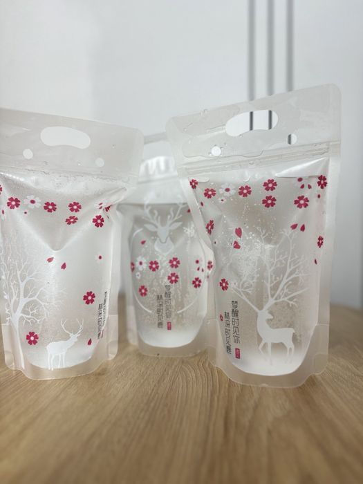 Стакан-пакет для напитков,бабл ти,соков.    Тапиока