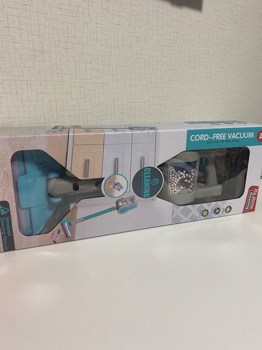 Детска вертикална прахосмукачка - светло тюркоазен