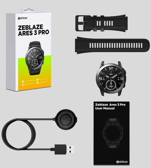 SmartWatch Рассрочка наручные часы Zeblaze Ares 3 Pro AMOLED Скидка!!!
