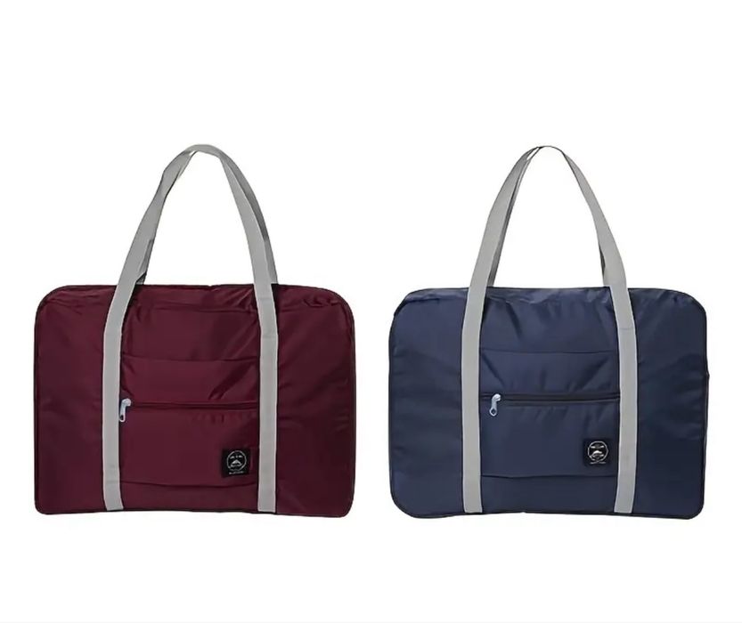 Чанта / Сак подходяща за ръчен багаж - в розов и тъмно син цвят