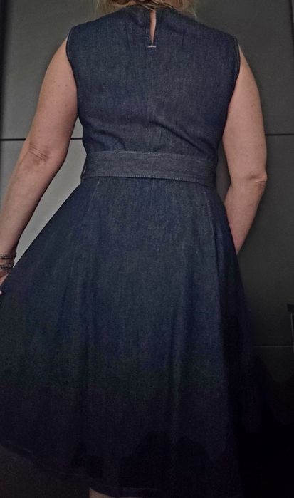 Rochie denim Motivi cu ștrasuri, mărimea 38-40