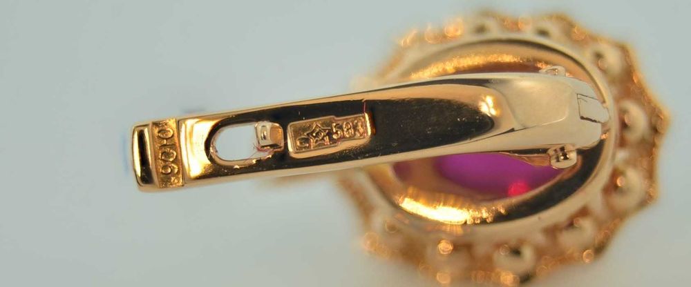 Серьги СССР 583 пробы.