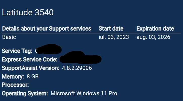 Laptop Business Dell latitude 3540 / 15. 6" / I5 1335U / 8 GB / 256 gb
