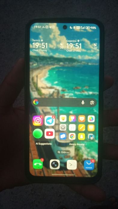 HONOR x7d hotira 128 operativka 6 telefon ideal kelishamiz obmen bor.