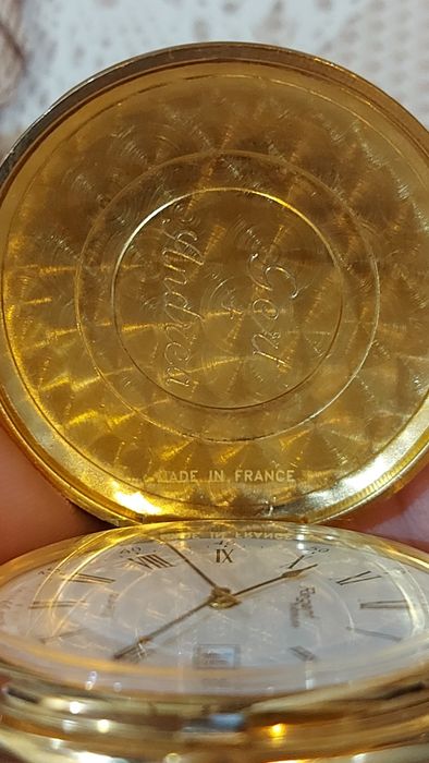 Ceas de buzunar Regent Habmann Placat Aur Swiss Made