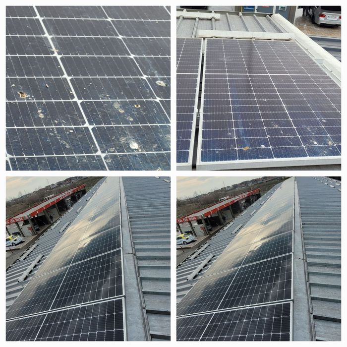 Curățare panouri solare, fațade, geamuri + Toaletare pomi