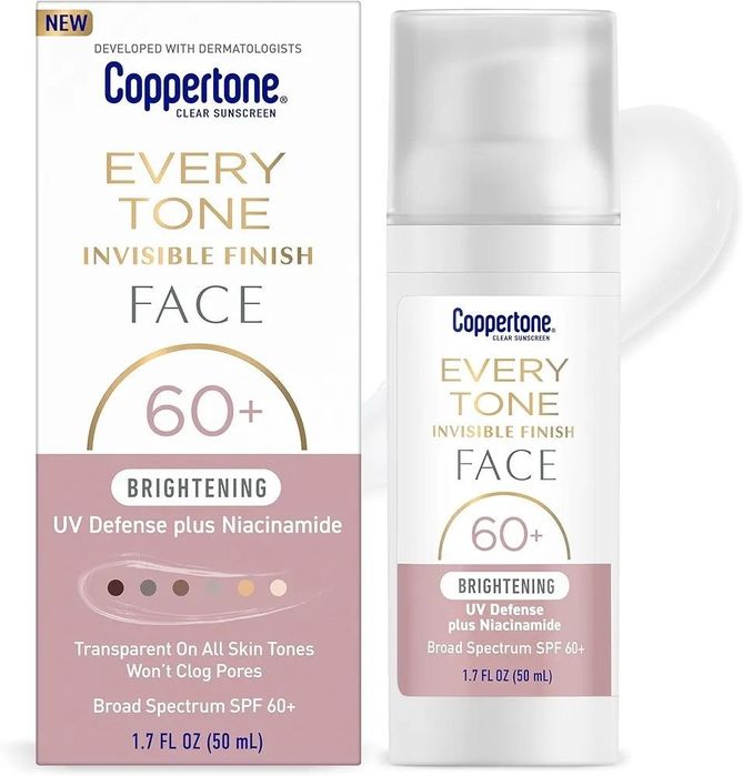 Coppertone Every Tone Invisible Finish Face SPF 60+ Brightening