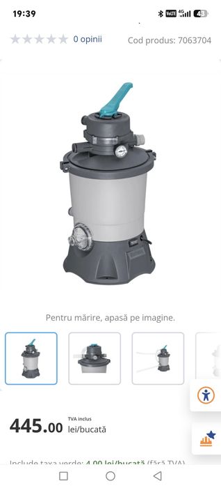 Piscina Intex și pompa cu nisip