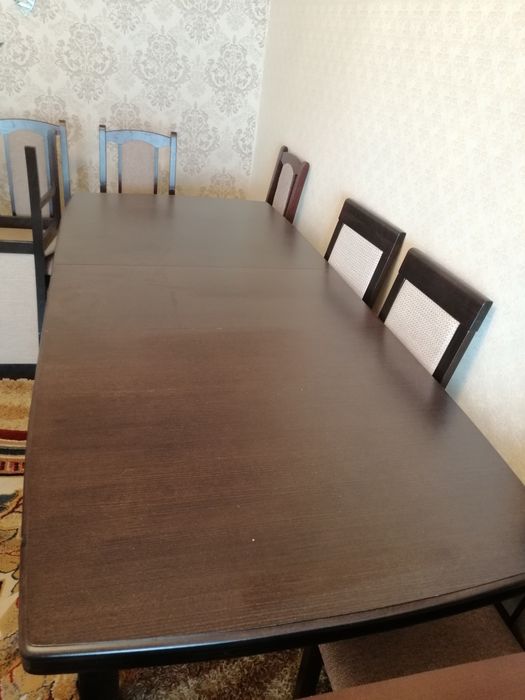 Стол 2 метровая со стульями