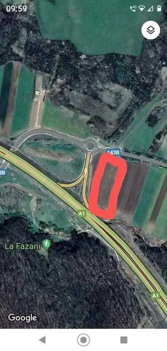 Vand teren benzinarie/servicii langa autostrada la Apoldu De Jos