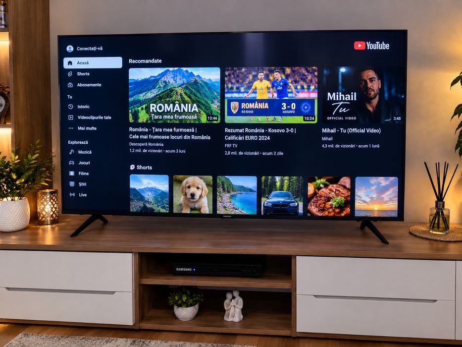 QLED 140 Cm Samsung SMART 4k UHD HDR. GQ55Q60RGT, Am și Alte Mărimi Mărci Disponibile.