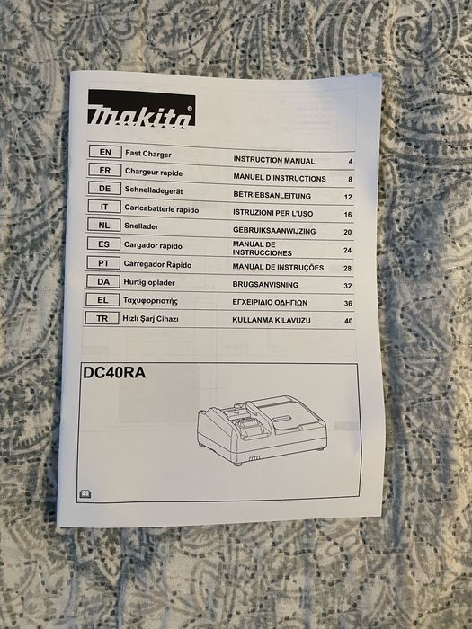 зарядно макита makita dc40ra