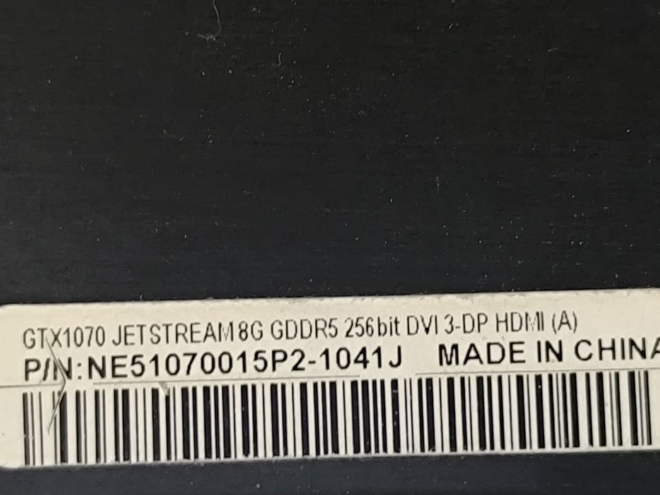 Nvidia GTX 1070 8gb 256bit