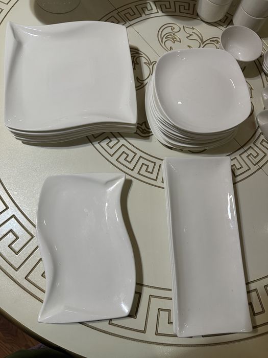 Сервиз белый керамический