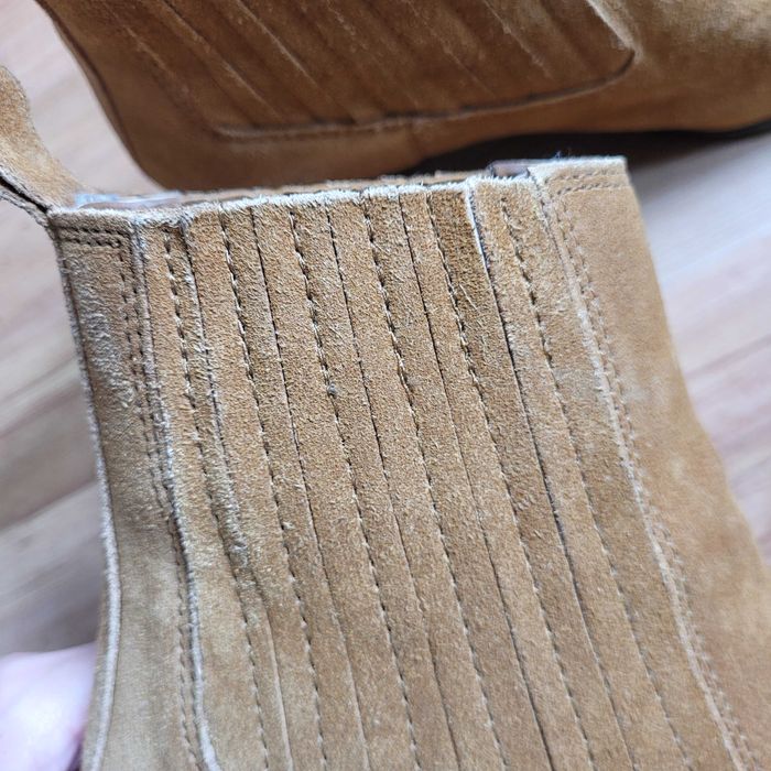 Botine piele intoarsa Zara