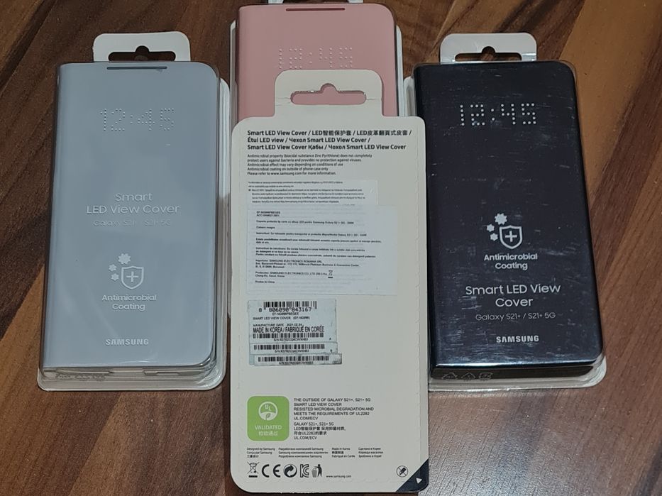 Husa flip activa originala Samsung Smart Led View Cover S21 Plus S21+