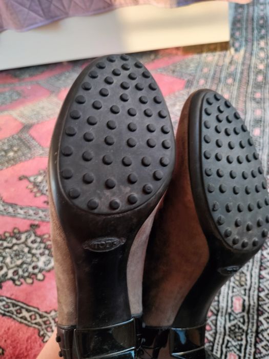 Боти TOD'S, 39 номер, цвят каки