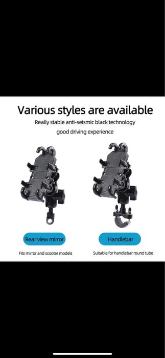 Suport telefon moto ATV enduro cu sistem anti vibratii anti soc