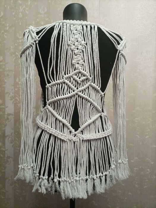 жакет стиль макраме