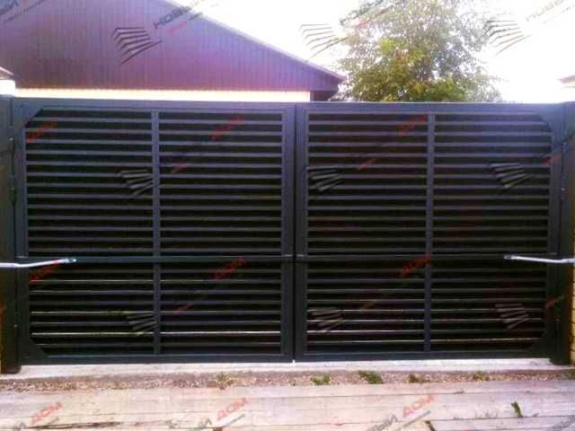 Забор жалюзи горизонтальный