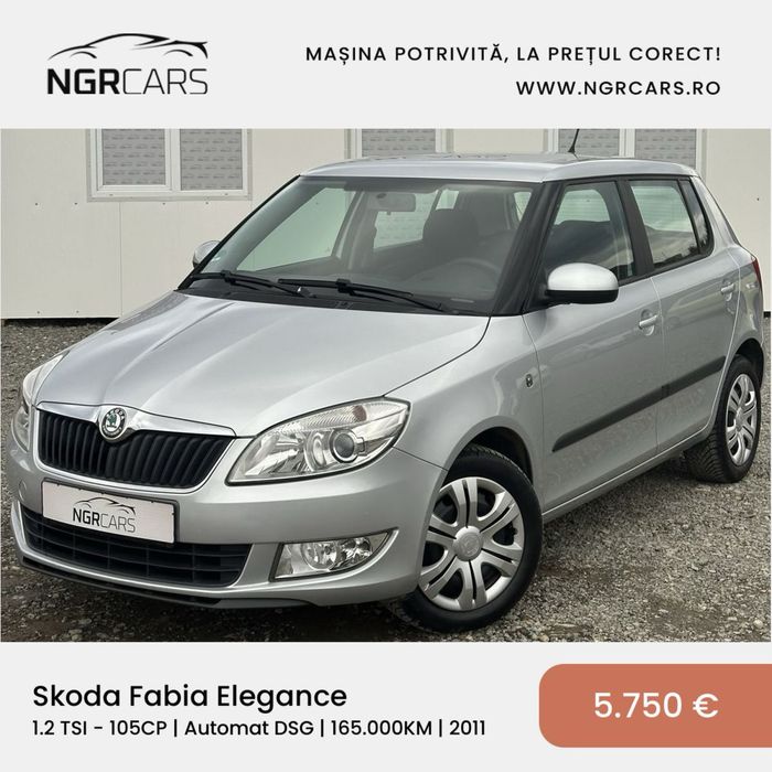 Skoda Fabia Elegance DSG 1.2 TSI 165.000KM | RATE / TRANSPORT / NUMERE