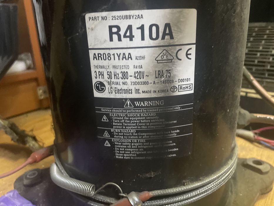 Компрессор для кондиционера мультисистемы 3 фазный