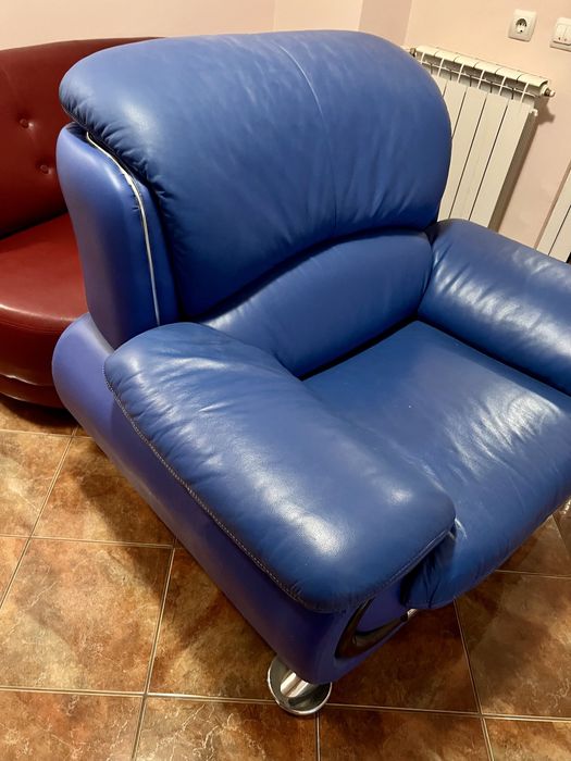 Set canapele piele, canapea, fotolii, fotoliu, otoman