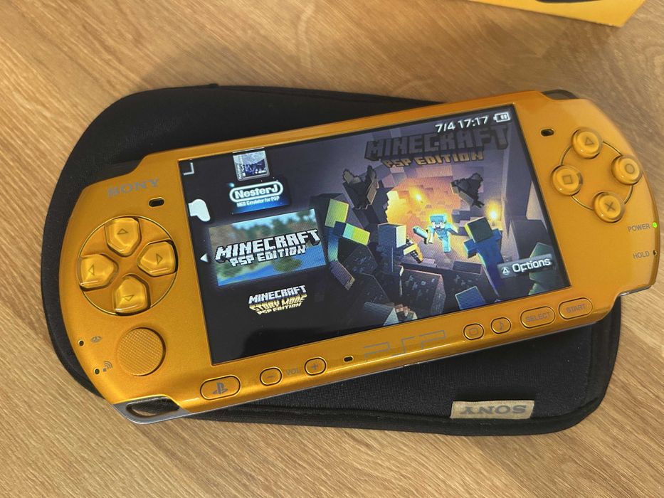 PSP 3000 Bright Yellow în cutie — culoare foarte rară, modată, 64GB