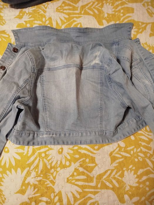 Дамско дънково якенце размер M,почти ново