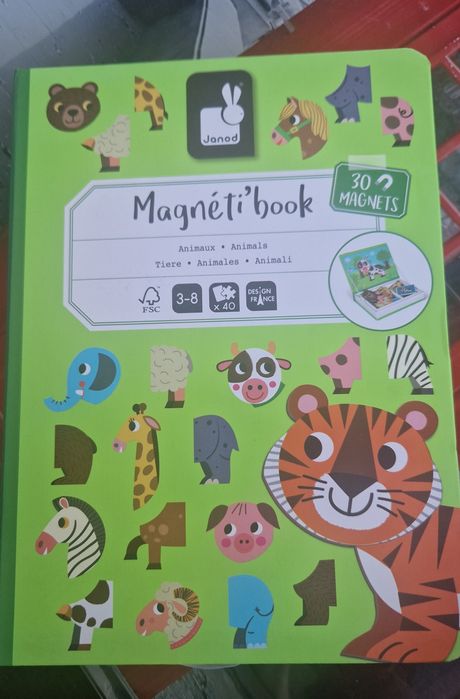 Magneti book, JANOD, с животини, 30 магнитчета