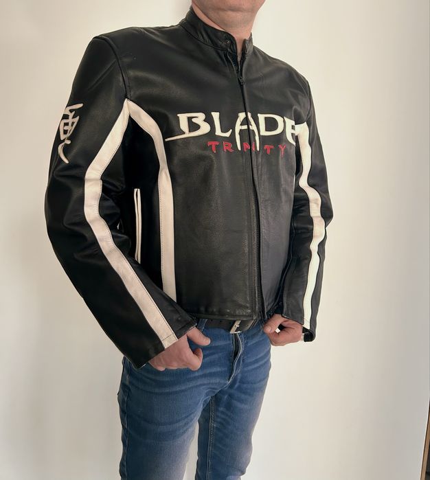 Geaca moto piele mărimea XL