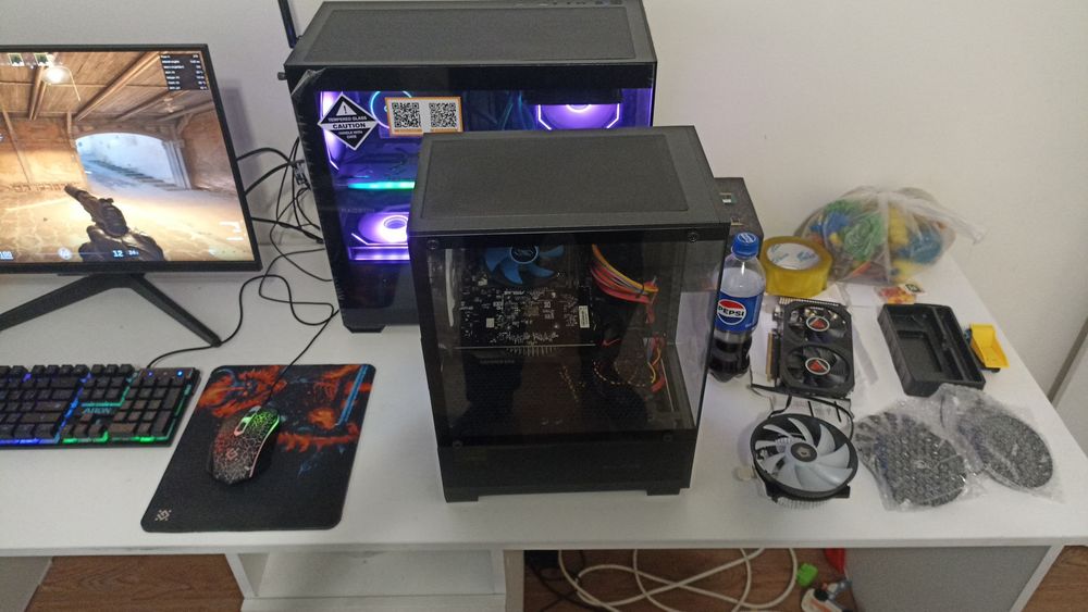 Миникорпус аквариум+БП 400W