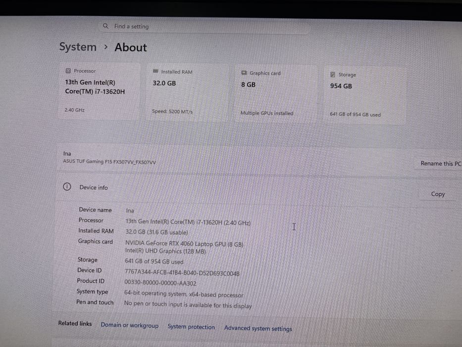 Laptop Asus TUF F15
