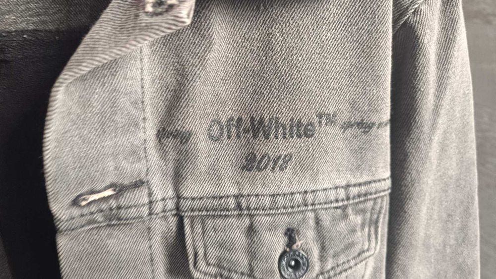 яке OFF WHITE Caban Denim Jacket