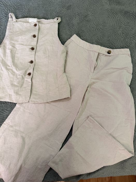 Ленен сет H&M от две части
